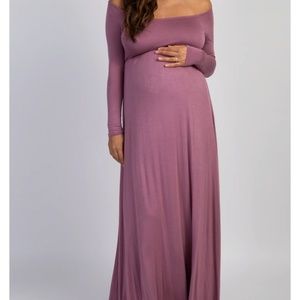 Pink blush maternity dress